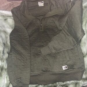 The North Face Men's Olive Zip-Up Sweater